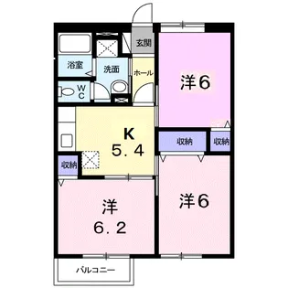 メゾン ドゥ ドリーム【2階】の間取り