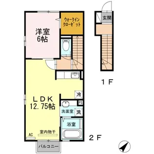 ユーパディー【2階】の間取り