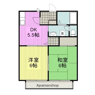 コスモビレッジB【1階】の間取り