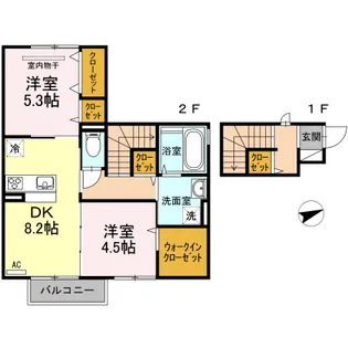 ソレイユ【2階】の間取り