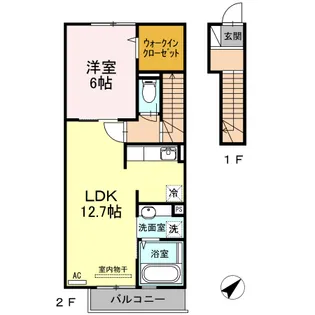 アイコート金古曽【2階】の間取り