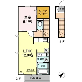 アイコート金古曽【2階】の間取り