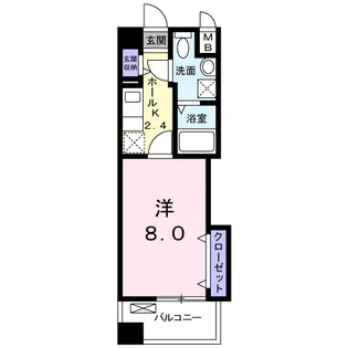 プレジール K【2階】の間取り