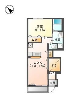 エスパース【1階】の間取り