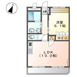 メゾンアイリス【2階】の間取り