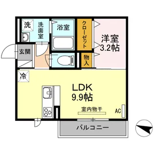 ディアコート【3階】の間取り