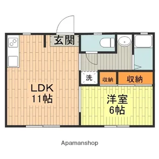 メゾンけやき【1階】の間取り