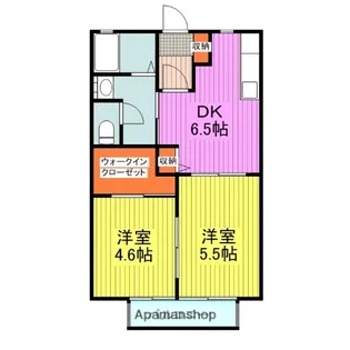 Y’sシャーメゾン B棟【1階】の間取り