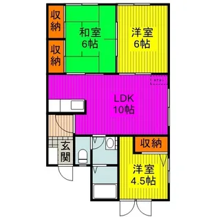 メゾン ゆう【1階】の間取り