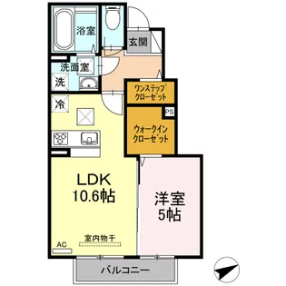 アイン ベアー【1階】の間取り