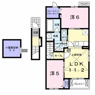 ラウレアA【2階】の間取り