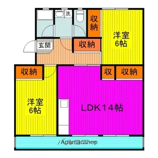 K’S B 泉都 Ⅰ【3階】の間取り