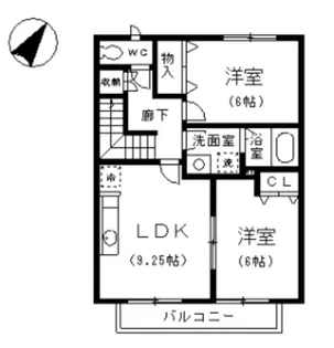ピュアリーフ【2階】の間取り