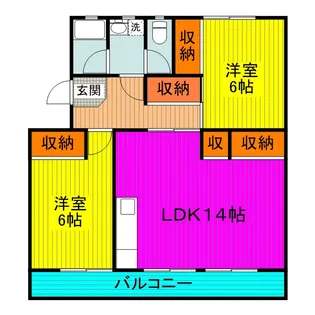 K’S B 泉都 Ⅱ【1階】の間取り