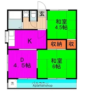 ピュアハイツ【2階】の間取り