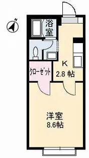 サンパレス四季【2階】の間取り