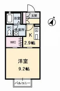 シャーメゾンATTENDER Ⅱ【2階】の間取り
