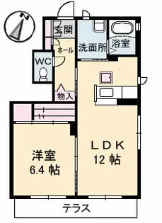 シャーメゾンアリサ【1階】の間取り