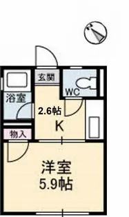 タウニーマタノ A棟【2階】の間取り