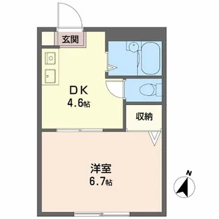 ハイツおの A棟【1階】の間取り