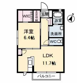 メゾンスカイヒルズ C棟【2階】の間取り