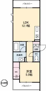 シャーメゾンステージ新山口駅前 C棟【2階】の間取り