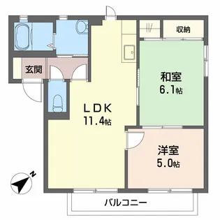 グレイス光 A棟【2階】の間取り