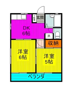 オレンジハイツ【2階】の間取り