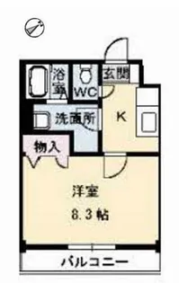 JRBハイツふしの【2階】の間取り