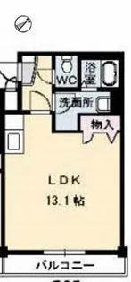 JRBハイツふしの【1階】の間取り