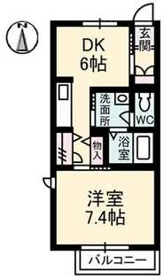 シャーメゾンLUNA【1階】の間取り