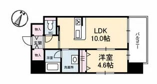 シャーメゾンステージ碧・湯田【8階】の間取り