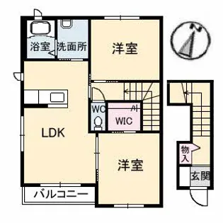 メゾンスカイヒルズ G棟【2階】の間取り