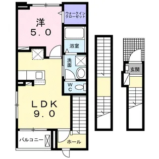 BOSCATO L Ⅰ【3階】の間取り