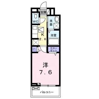 アクアプラ島田【1階】の間取り