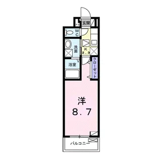 アクアプラ島田【1階】の間取り