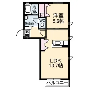 メゾンスカイヒルズ J棟【1階】の間取り