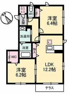イーハトーヴ豊嶋 参番館【1階】の間取り