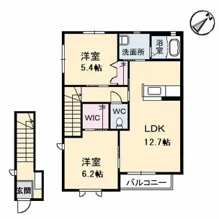メゾンMOMO【2階】の間取り