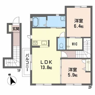 シャイン【2階】の間取り