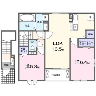 ファミール問田【2階】の間取り