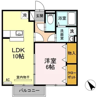 シュプルング黒川【2階】の間取り