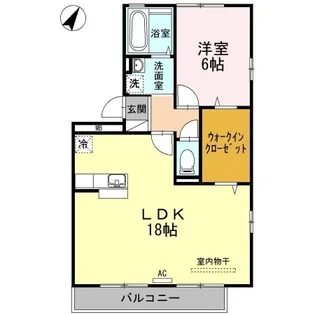 リビングタウン朝田 B棟【2階】の間取り