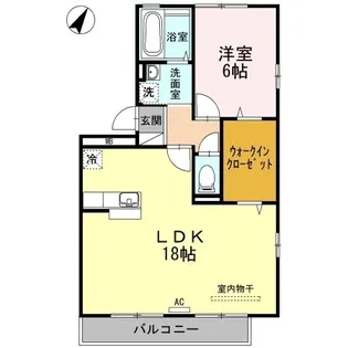 リビングタウン朝田 B棟【2階】の間取り