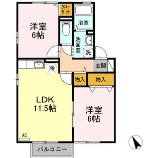 カサグランデMK【2階】の間取り