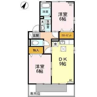 アイネヴェルト C棟【1階】の間取り