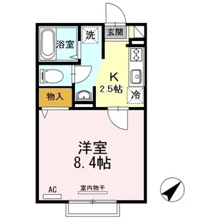センターロード A棟【2階】の間取り