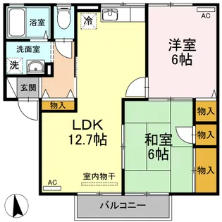 ラ・モール【2階】の間取り