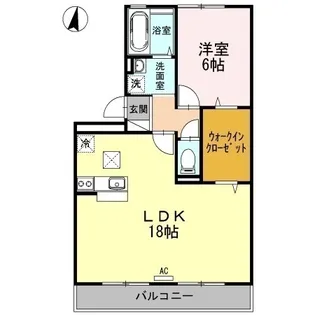 プロシードK A棟【1階】の間取り