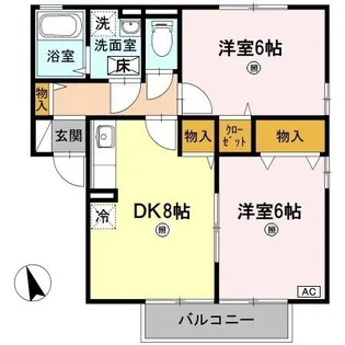 エトワール B棟【2階】の間取り